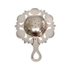 84 Zolotnik Silver with Gold Plated Tea Strainer