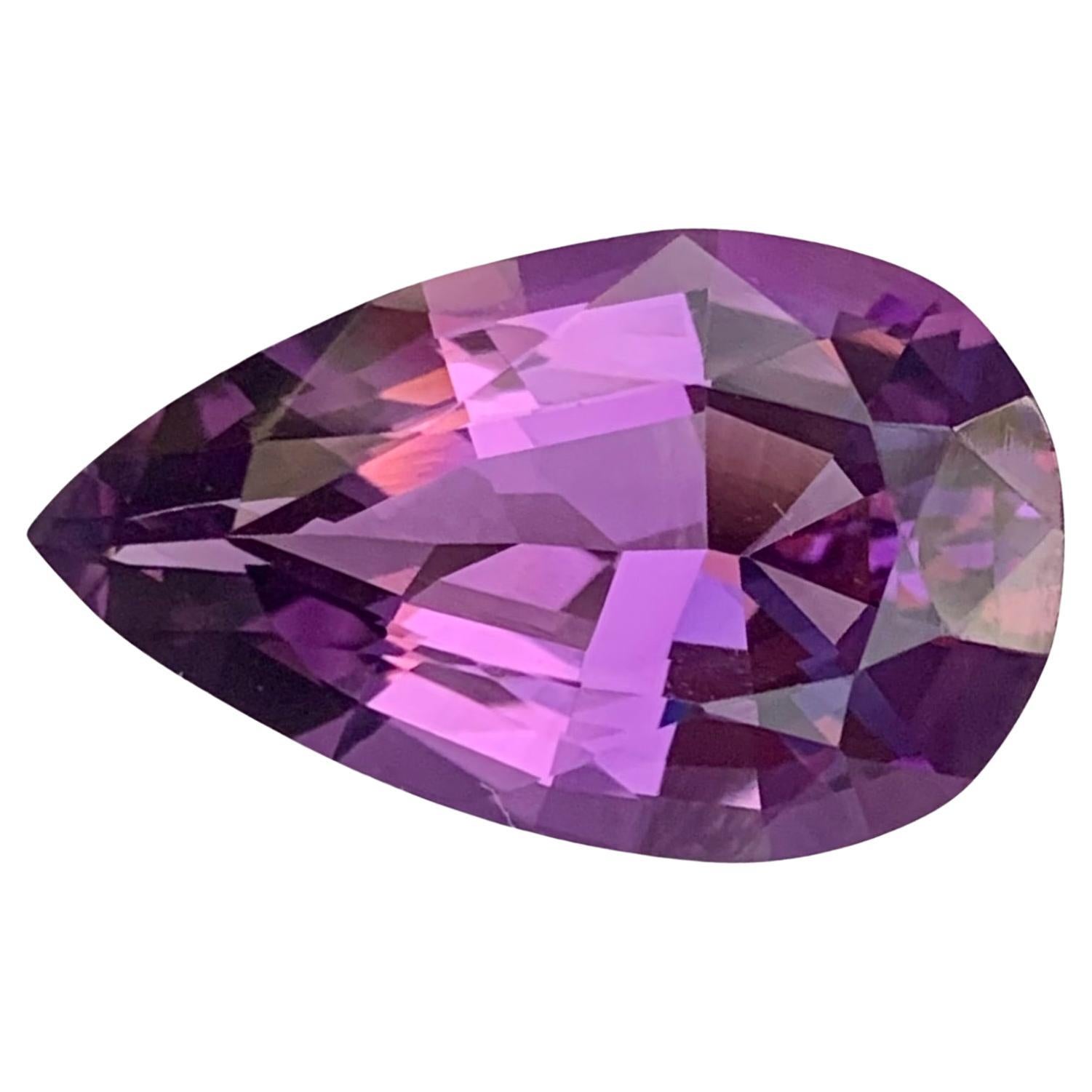 8.40 Carat Natural Loose Amethyst Pear Shape Gemstone
