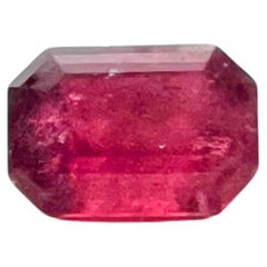 8.40ct  Baguette Cut Rubellite Tourmaline Gemstone