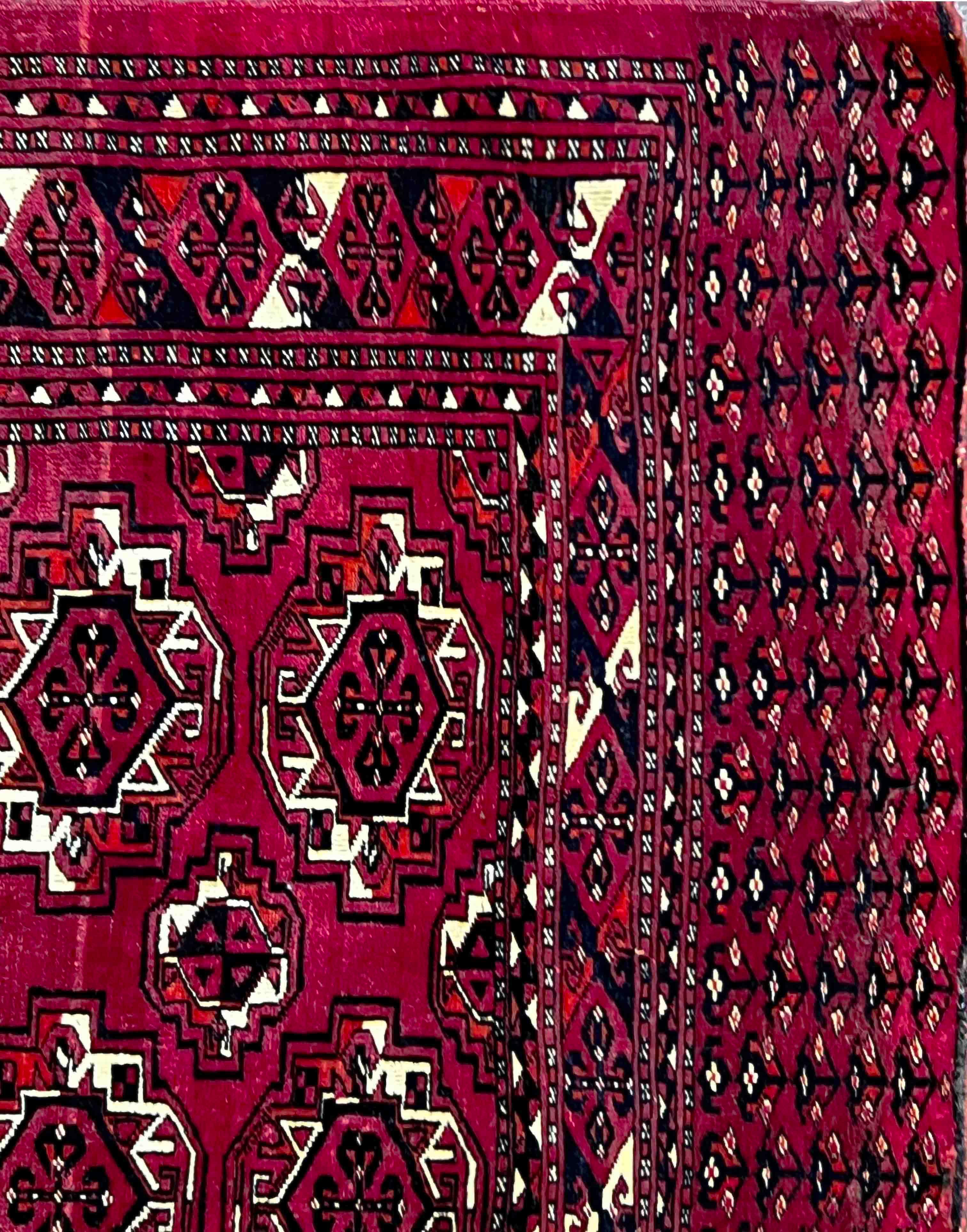 841 - Antike Bukhara 'Saryk' turkmenische Pferdedecke „ „Chuval““ im Angebot 2