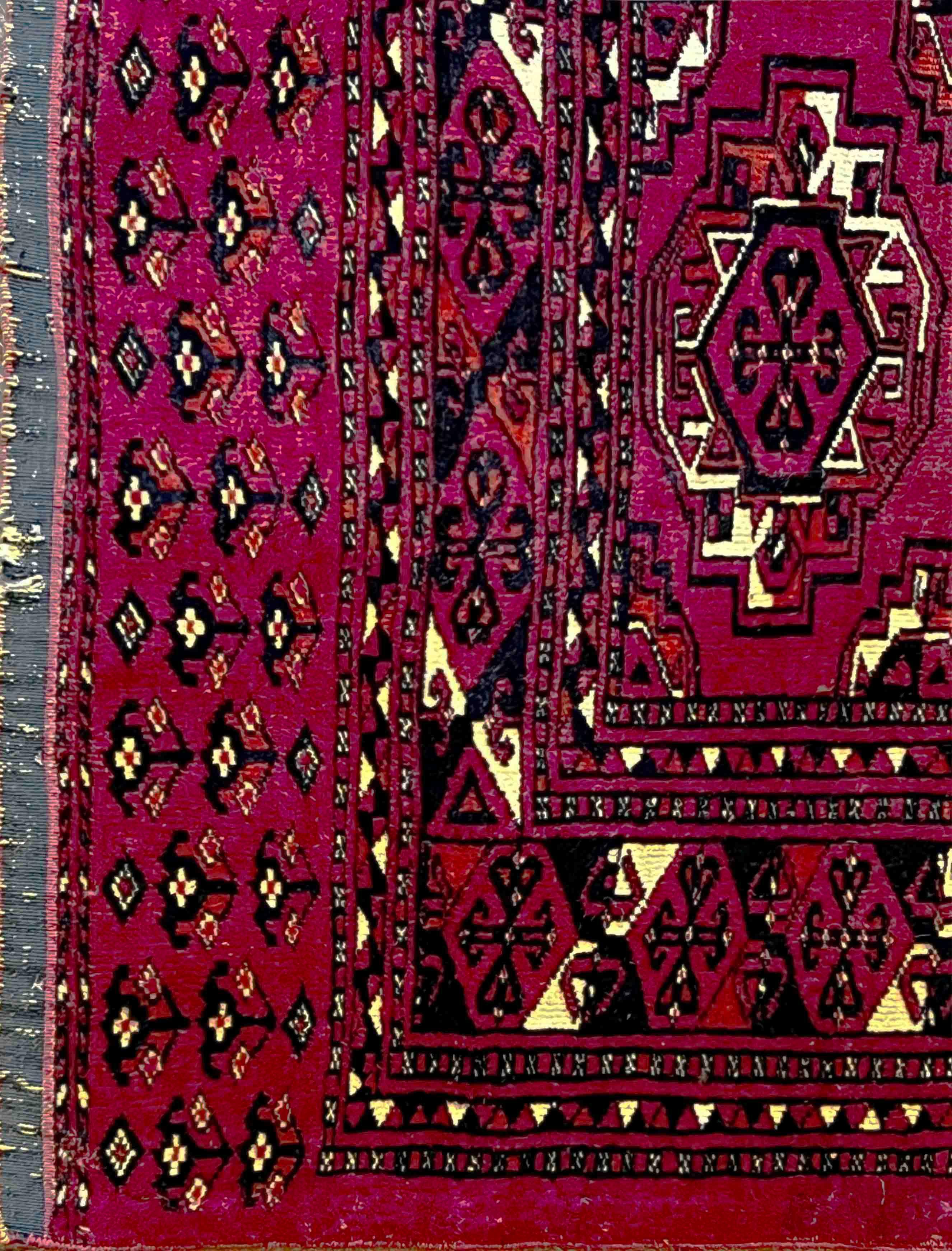 841 - Antike Bukhara 'Saryk' turkmenische Pferdedecke „ „Chuval““ im Angebot 4