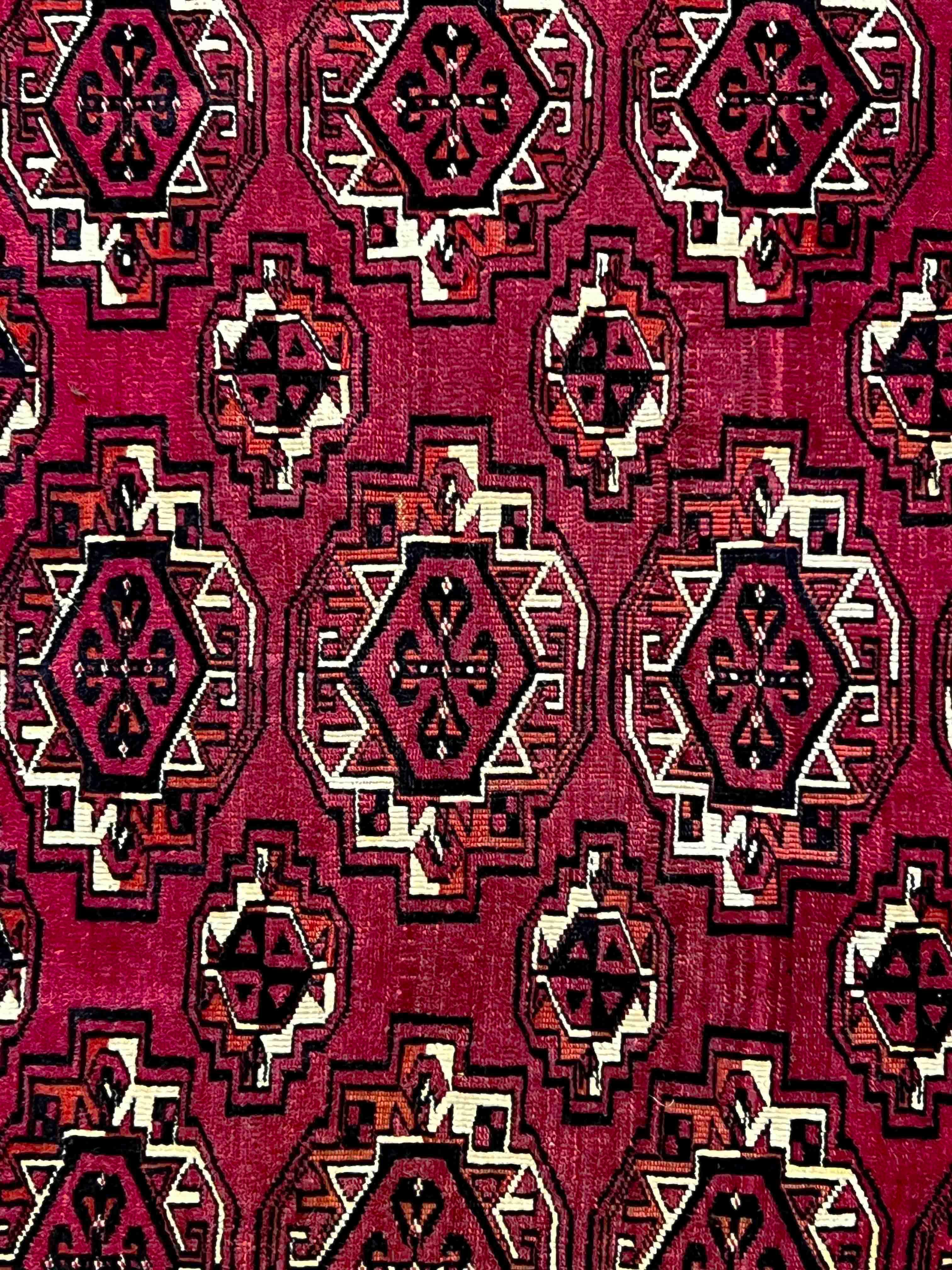 841 - Antike Bukhara 'Saryk' turkmenische Pferdedecke „ „Chuval““ im Angebot 5