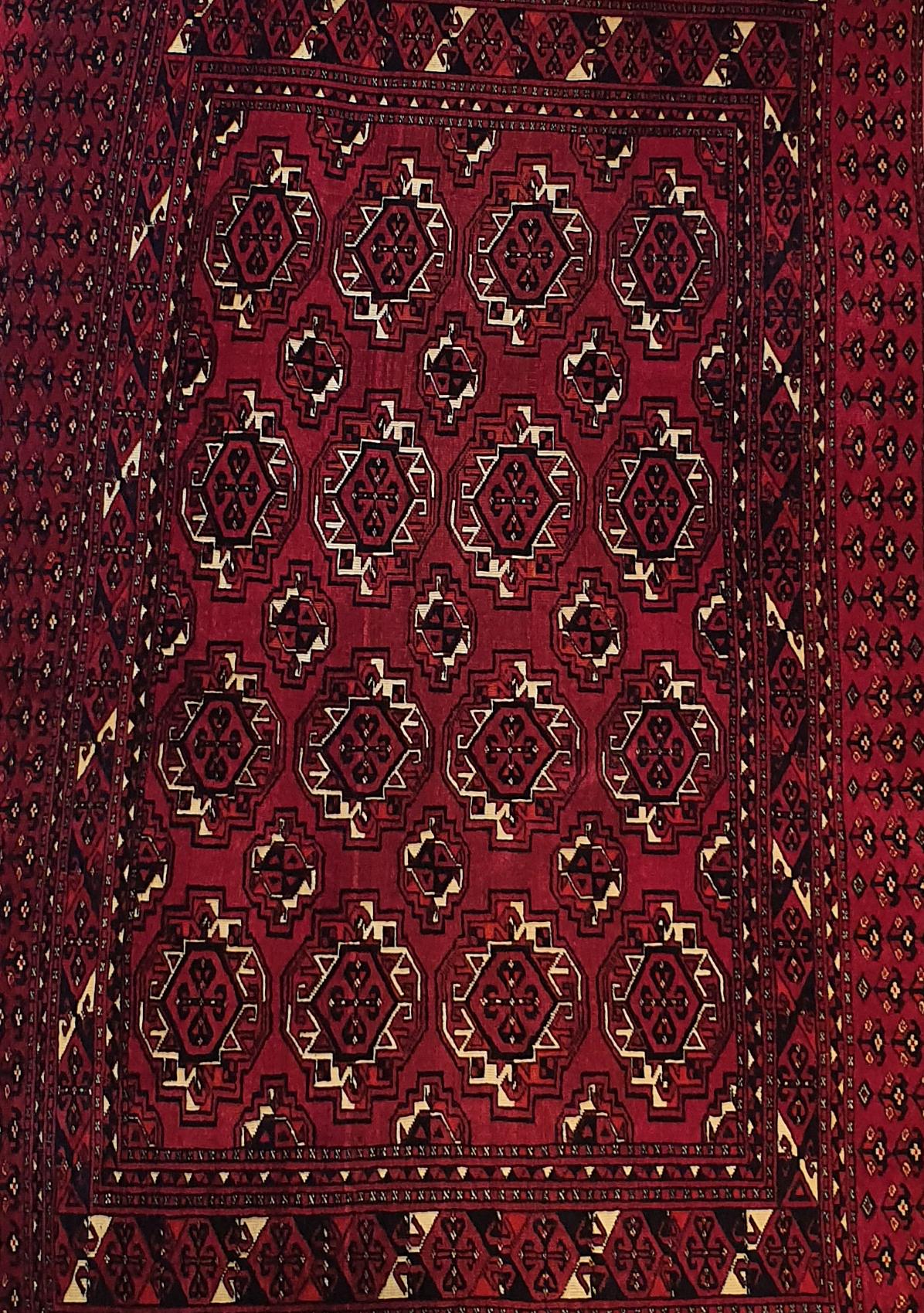 841 - Antique Bukhara 'Saryk' Turkmen Horse Cover 