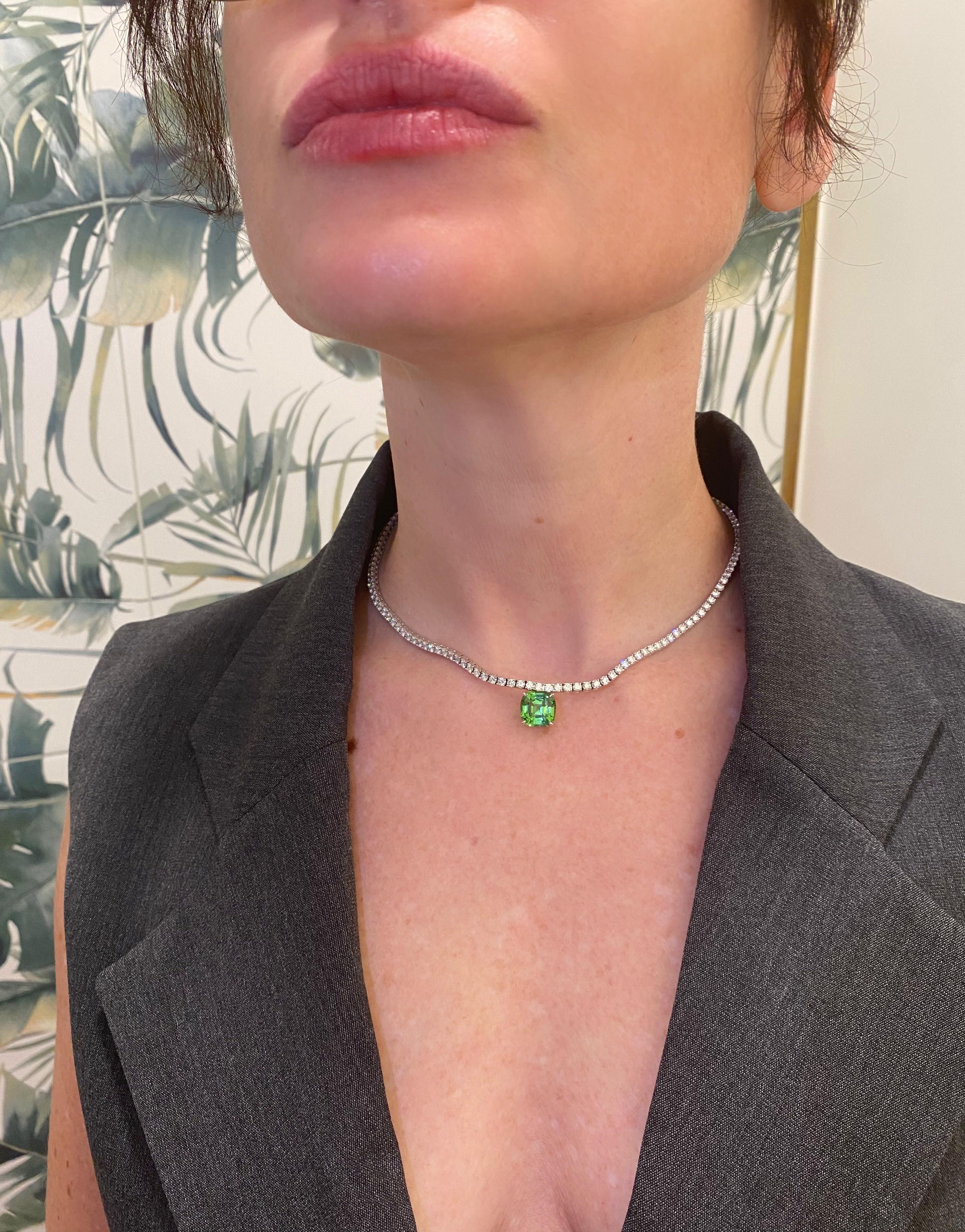 Mittlere Diamant-Taylor-Halskette für Damen oder Herren im Angebot