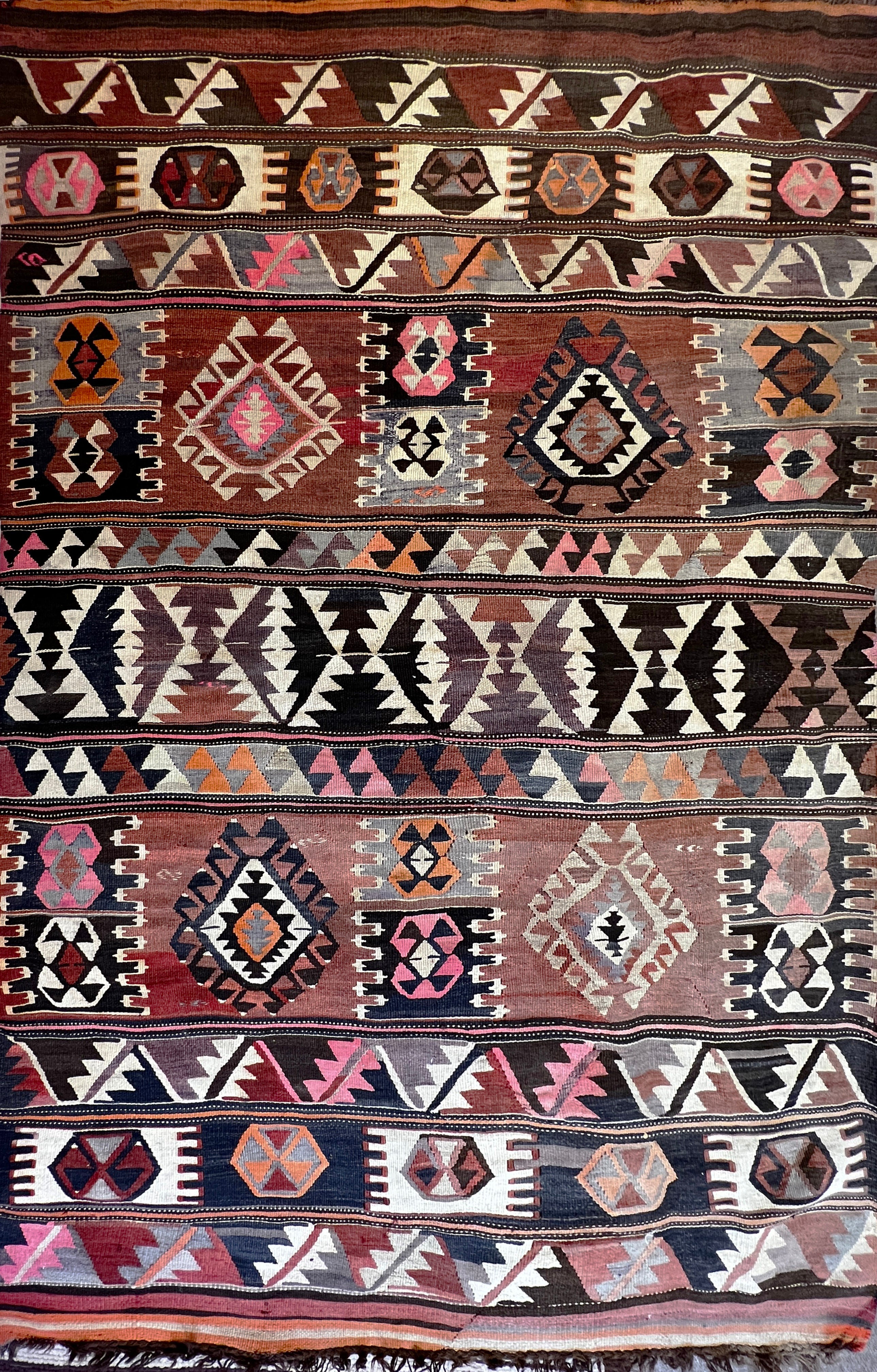 842 - Schöner Kelim mit Stammesmuster 
Shahsavan
 im Angebot