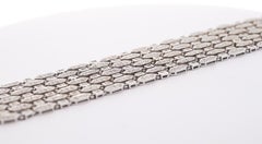 8.42 Carat 7 Row Diamond Link Braclet Crafted in 18k White Gold
