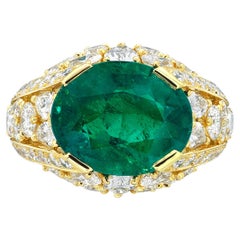 8.42 Carat Oval Statement 14K White Gold Heirloom-Worthy Glow