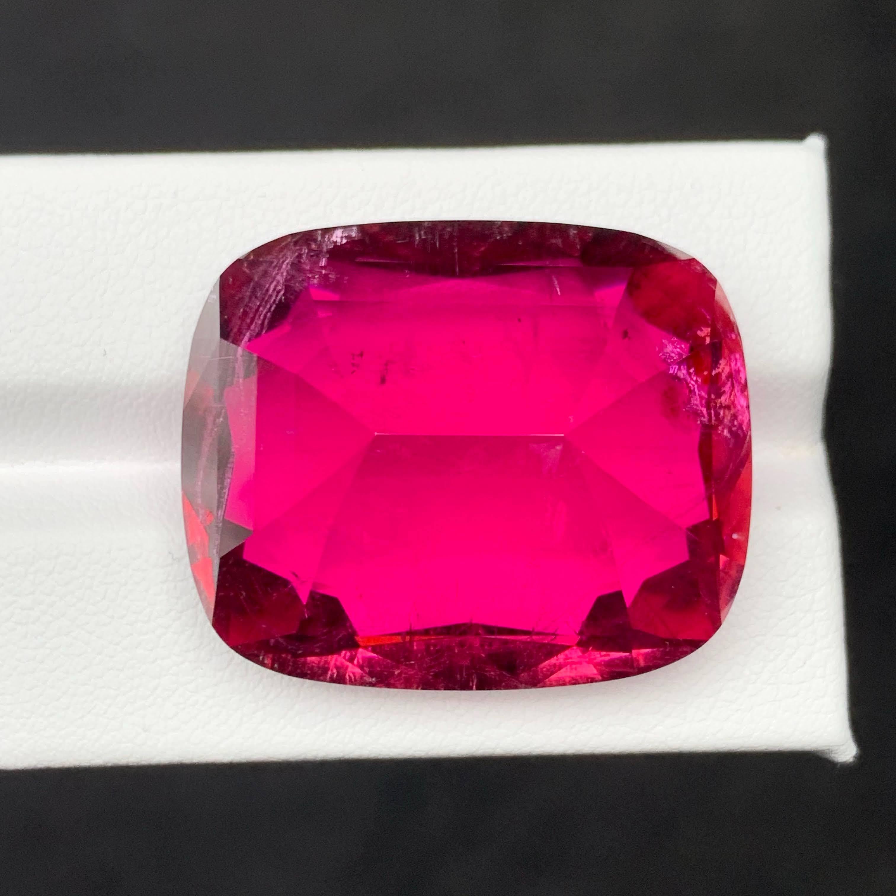 da uomo o donna 84,35 Carati di tormalina rubellite sfusa di qualità AAA con taglio a cuscino Gemma afgana in vendita