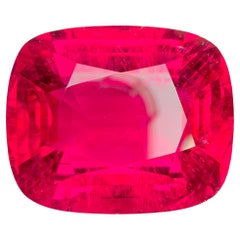 84,35 Carati di tormalina rubellite sfusa di qualità AAA con taglio a cuscino Gemma afgana