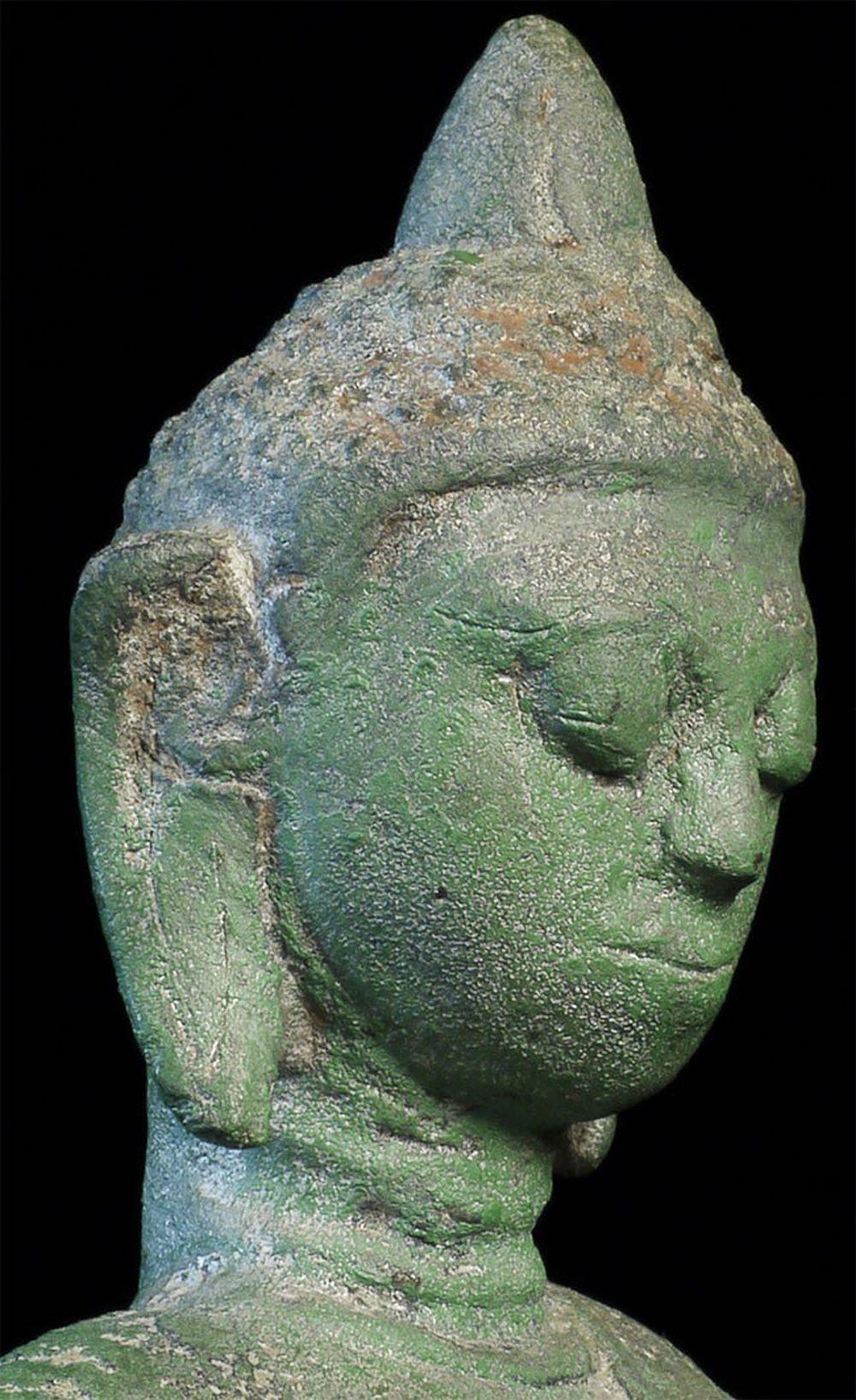  11. Jh. Bronze Buddha- Pyu/Pagan Burma Seltene, mächtige Antike- TL Test! - 8439 im Angebot 12
