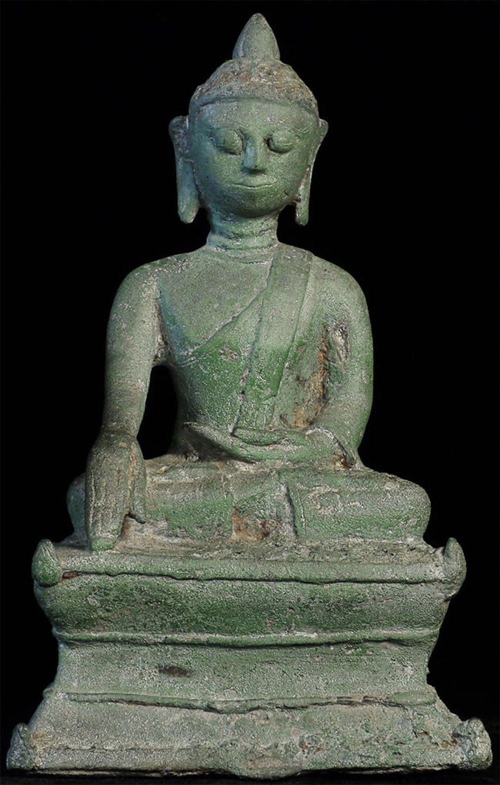 18th Century and Earlier  11thC Bronze Buddha- Pyu/Pagan Burma Rare, Powerful Ancient- TL Test! - 8439 For Sale