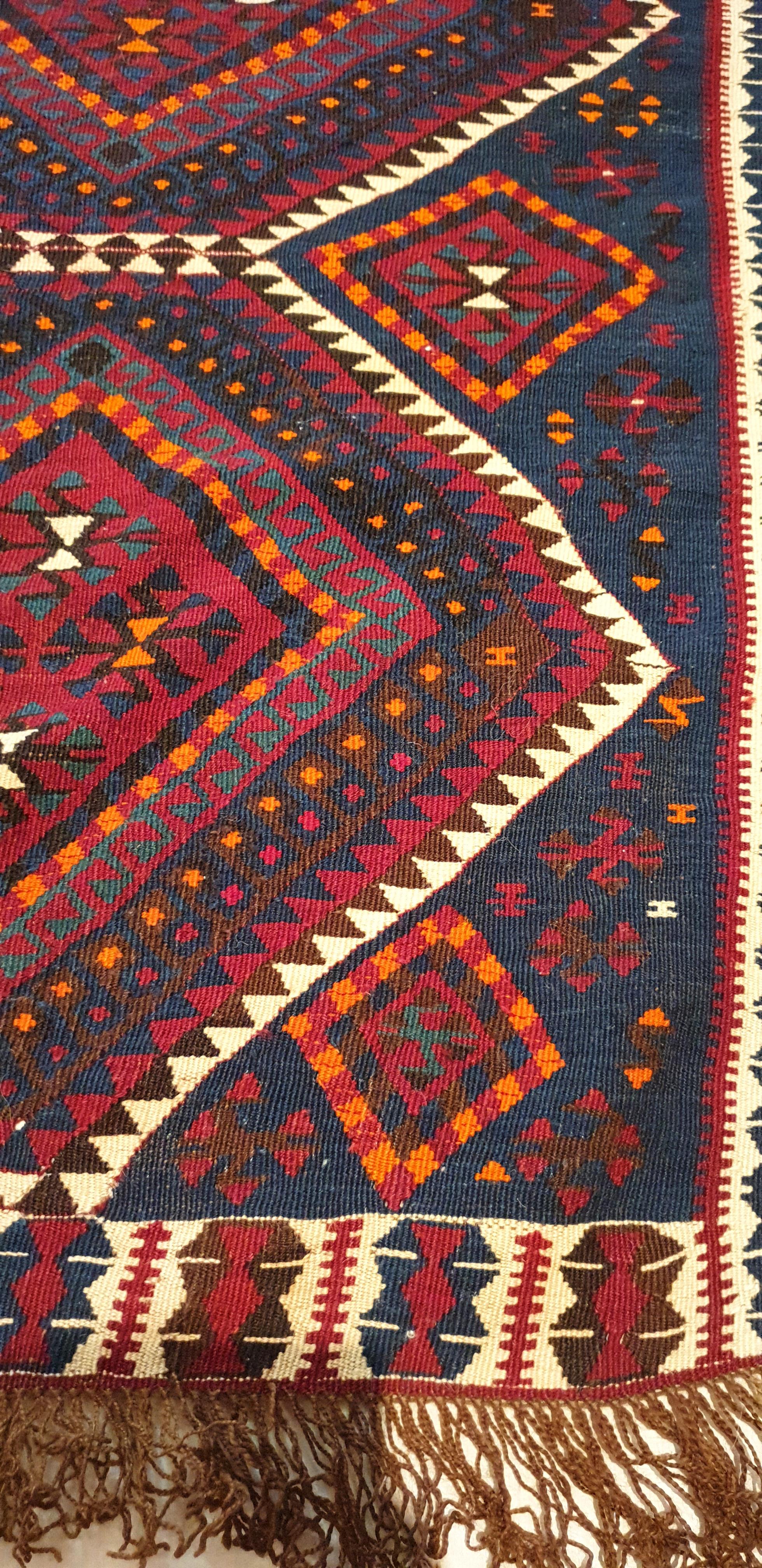 Hand-Woven 845 -  20th Century Kilim from Turkey 'VAN' For Sale