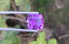 8.45 Carat Natural Loose Purple Amethyst Stone Fancy Cut Brazilian Gemstone