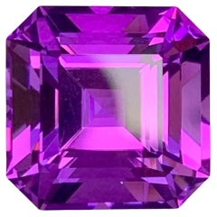 8,45 quilates de amatista púrpura real natural suelta corte Asscher Gema brasileña