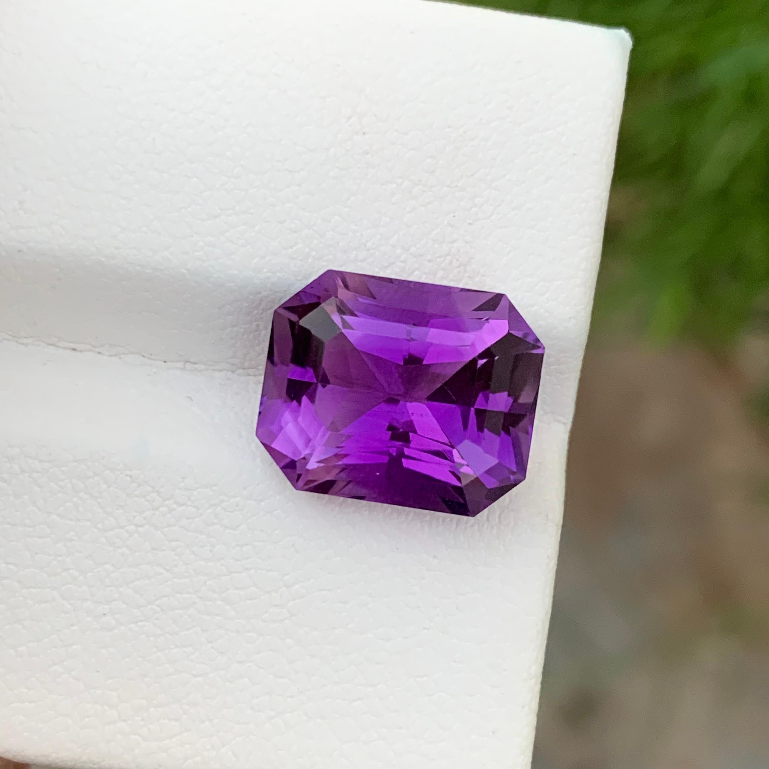 Arts and Crafts 8.45 Carats Natural Loose Purple Amethyst Gemstone For Jewelry Making 