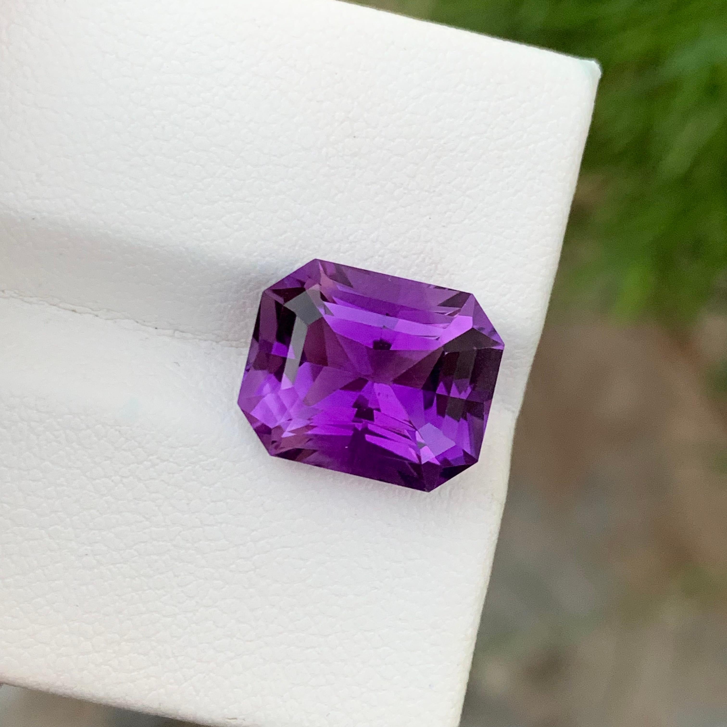 8.45 Carats Natural Loose Purple Amethyst Gemstone For Jewelry Making  1