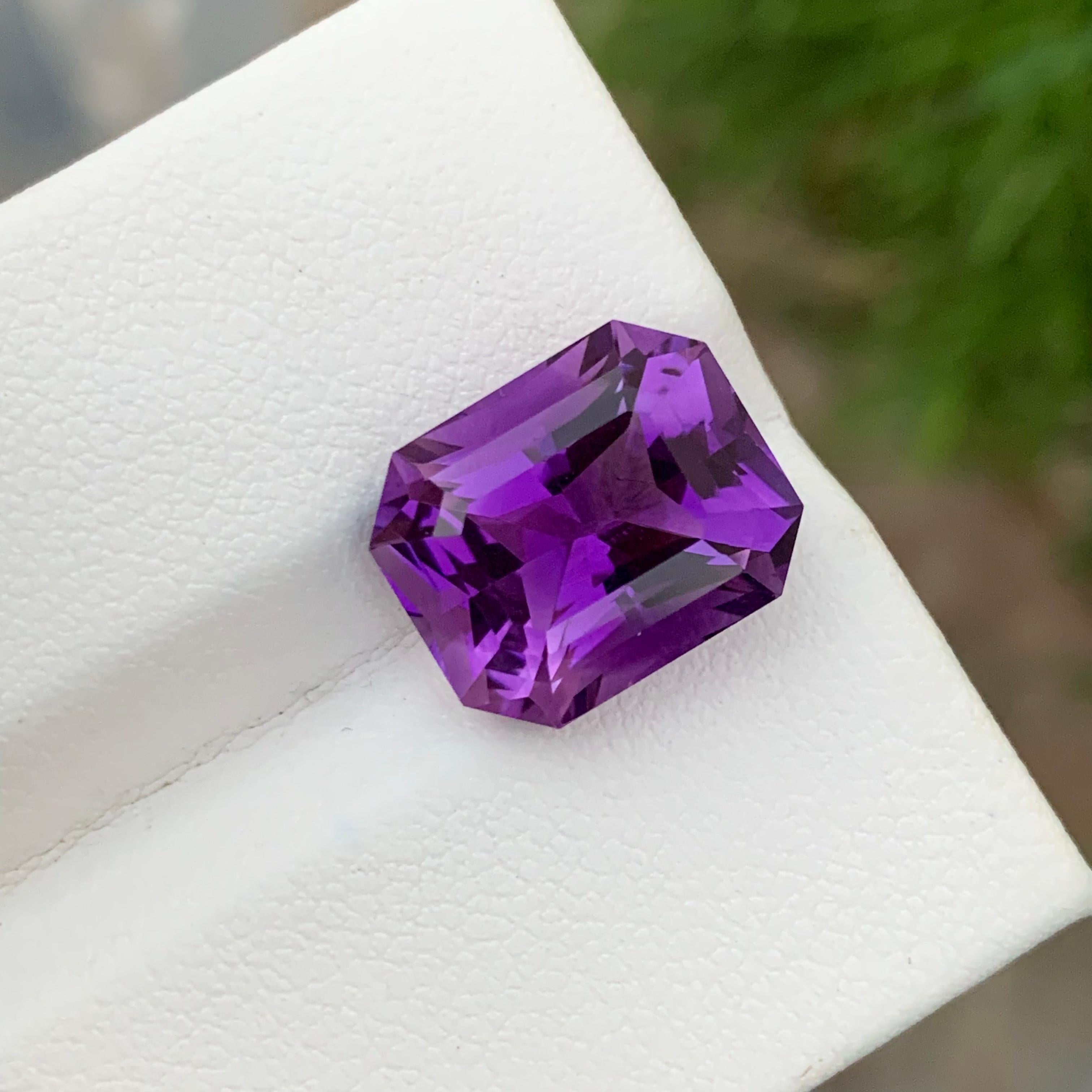 8.45 Carats Natural Loose Purple Amethyst Gemstone For Jewelry Making  2