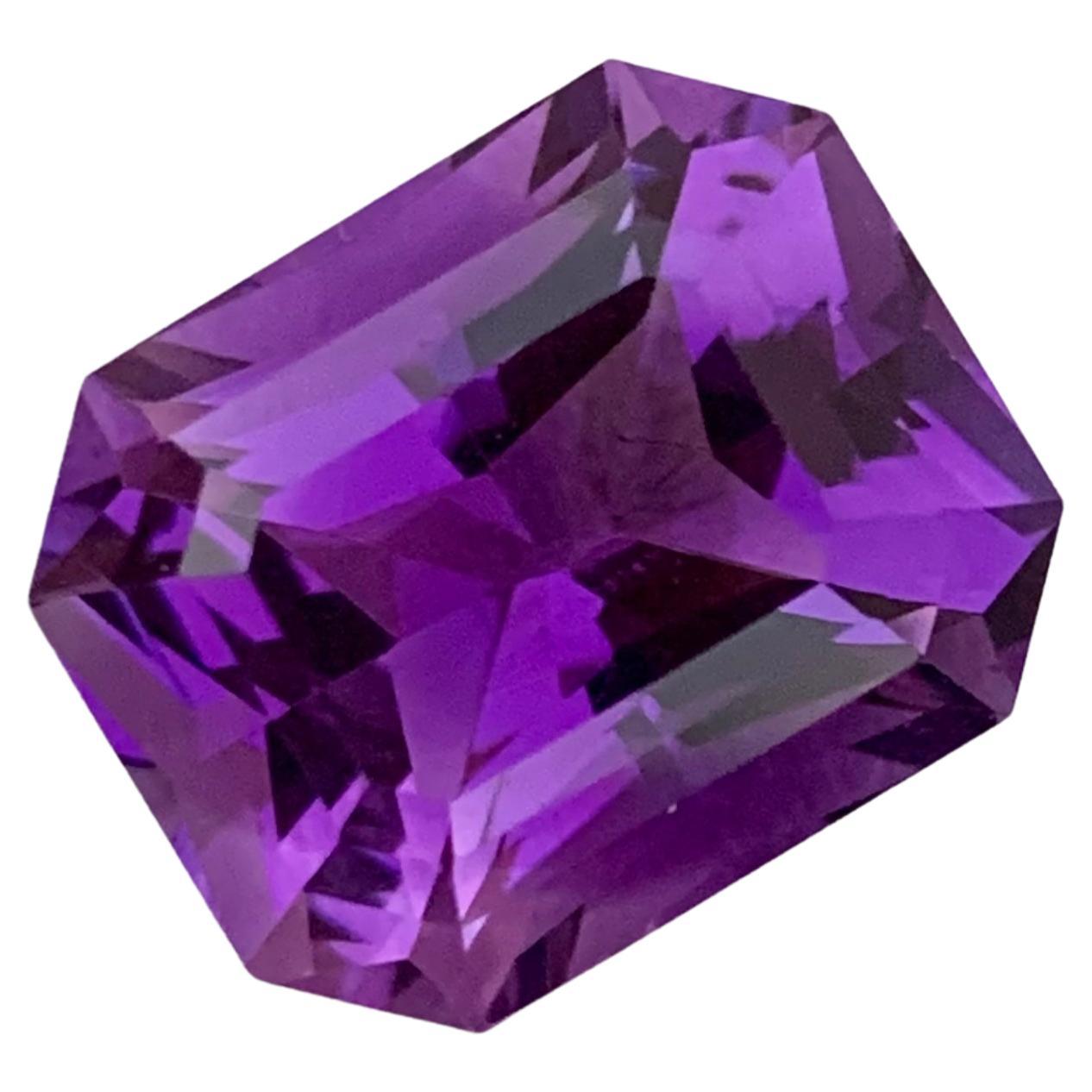 8.45 Carats Natural Loose Purple Amethyst Gemstone For Jewelry Making 
