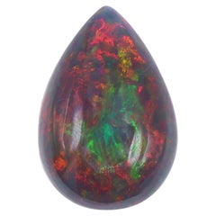 8.46 Carat Black Opal Loose Gemstone Pear Shape 21x14mm