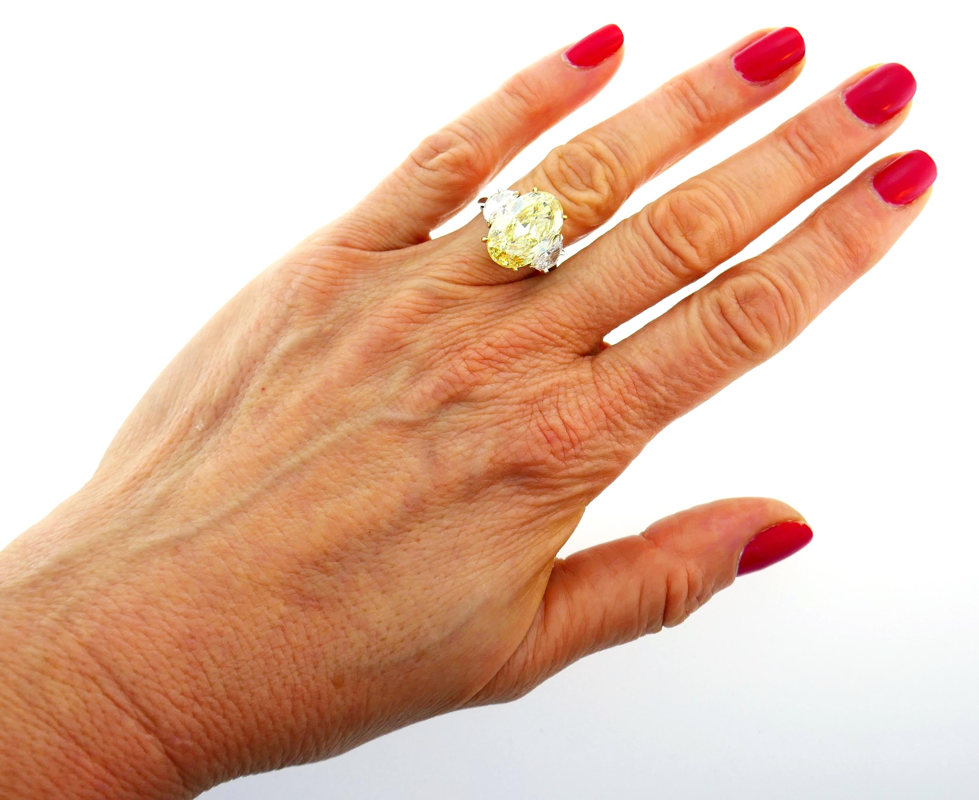 antique yellow diamond ring