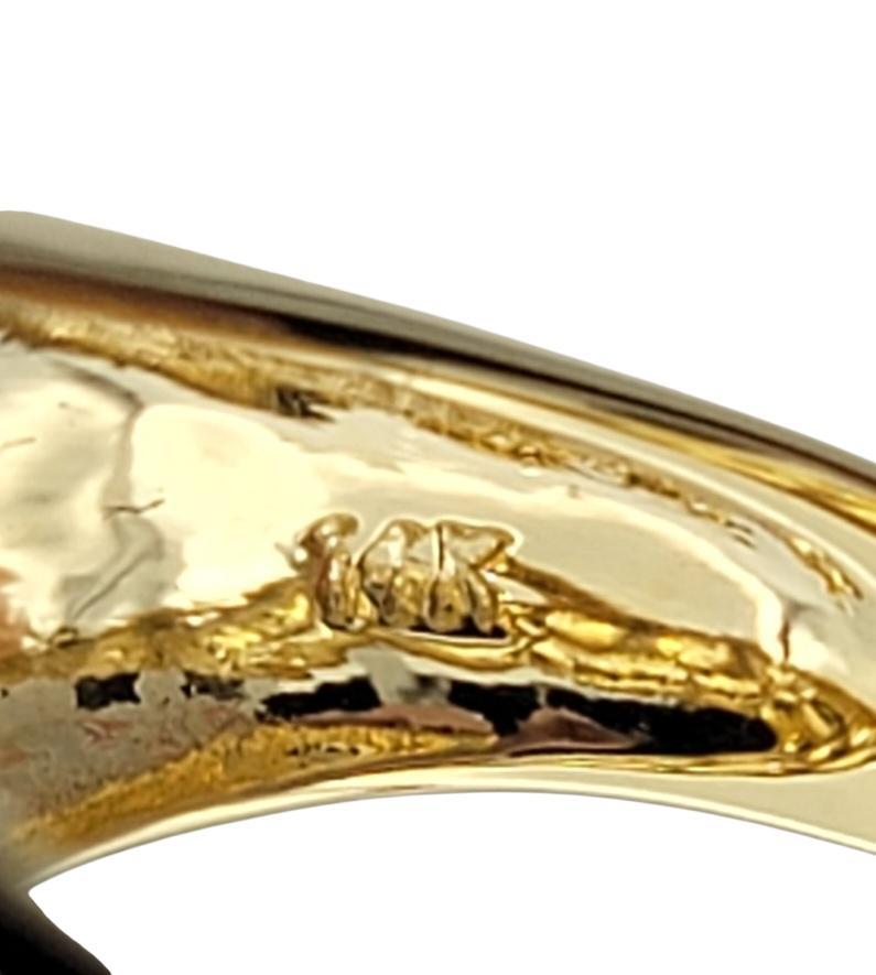 8.47 Carats Total Round Checkered Cut Citrine Cluster Ring 14 Karat Yellow Gold im Zustand „Hervorragend“ im Angebot in Scottsdale, AZ