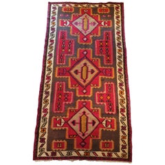 848 - Beautiful Kurdish Tribal Vintage Long Kilim