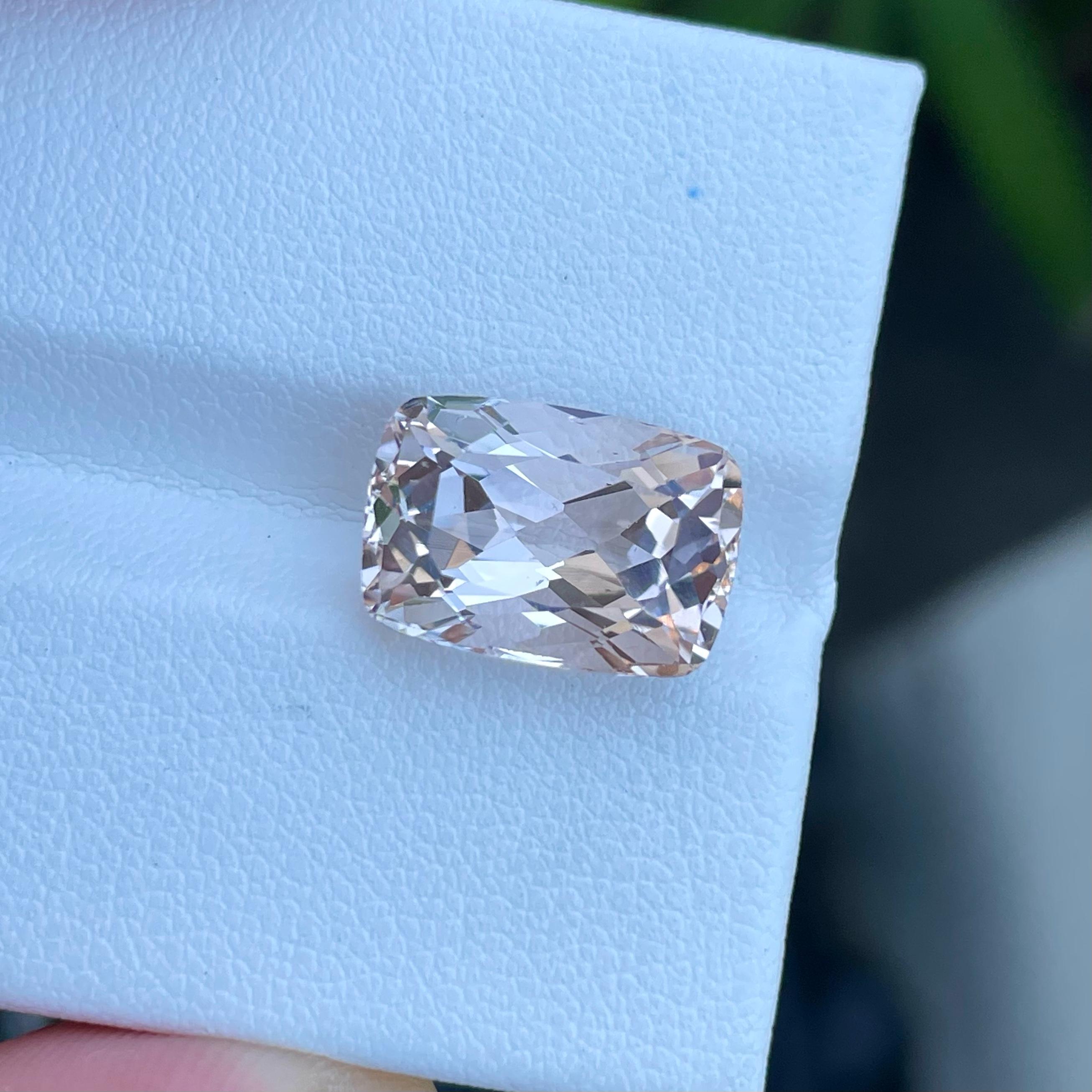 Fantastica gemma naturale di morganite sfusa 8,48 carati in vendita 3