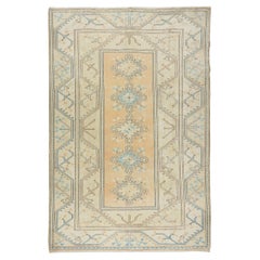 8.4x12 Ft Hand Knotted Vintage Large Wool Rug from Turkey / Milas, 100% Wool