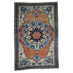 8'4"x12'6" Red Antique Serapi Hand Knotted Pure Wool Even Wear Oriental Rug