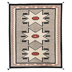 8'4"x9'9" Khaki Brown Southwest Geometric Design Hand Woven Flat Weave Wool Rug
