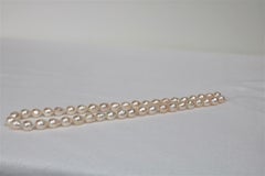 Japanese Akoya Baroque Necklace with Gold Clasp