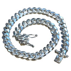  8.5" Bracelet Timeless Elegance Sterling Silver bracelet  Cuban link Unisex