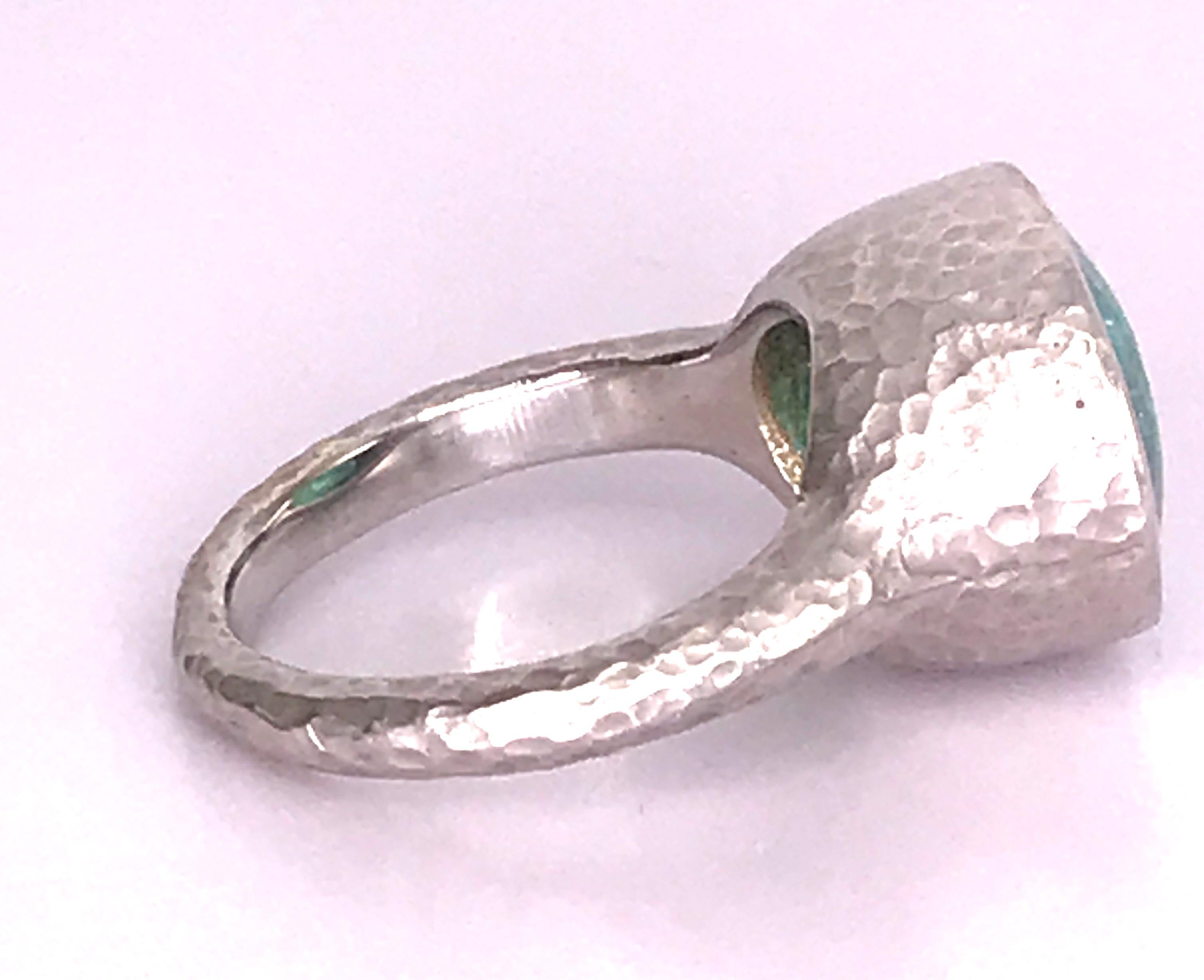 8.5 Karat Facettierter Brasilianischer Paraiba Turmalin Ring (Ovalschliff)