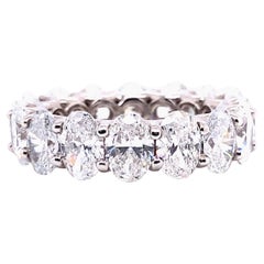 8.5 Carats Oval Shape Diamond Eternity Band