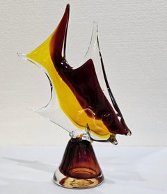 8.5 Inch Tall Murano Glass Fish Sculpture