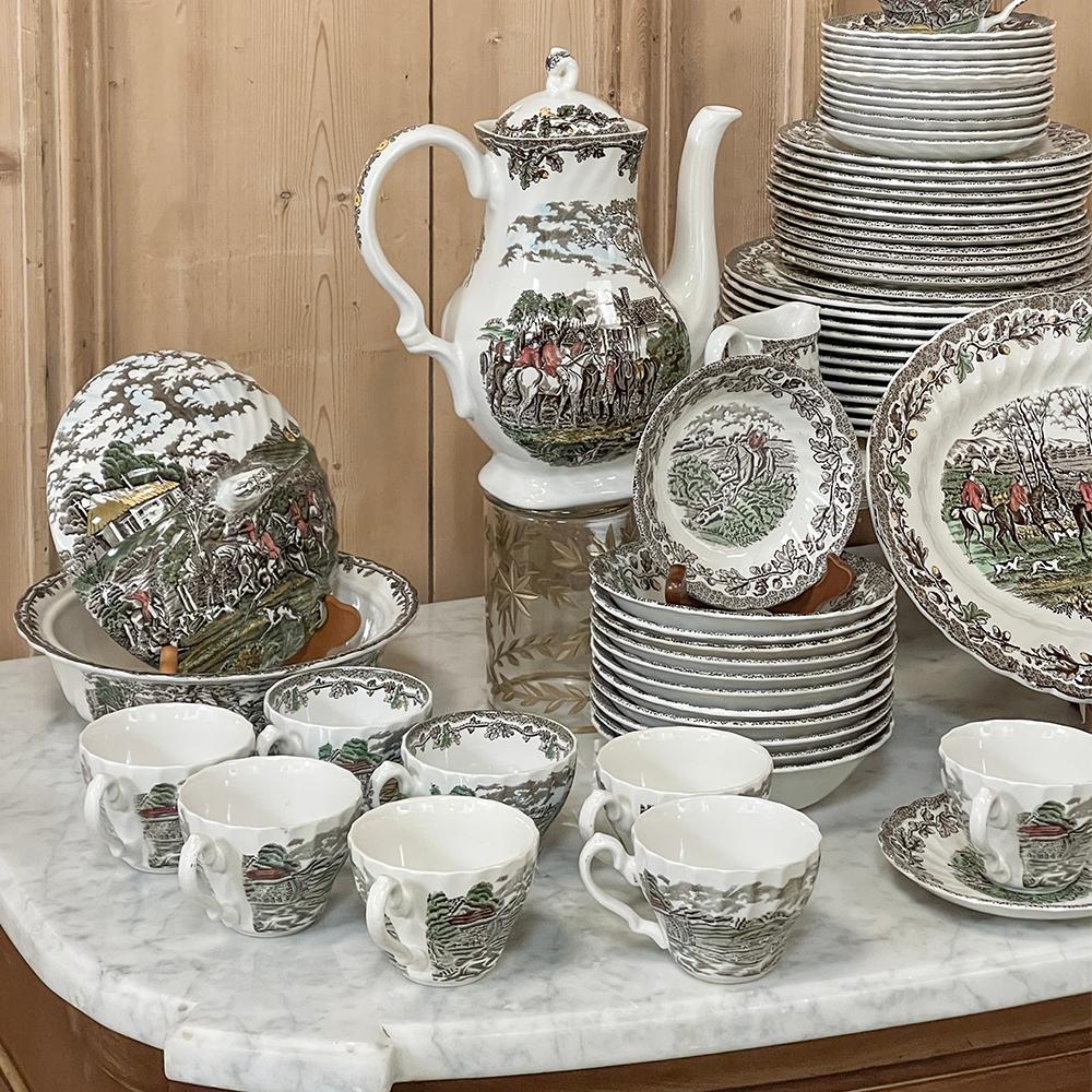 Ensemble de 85 pièces de vaisselle ancienne du Staffordshire en vente 9