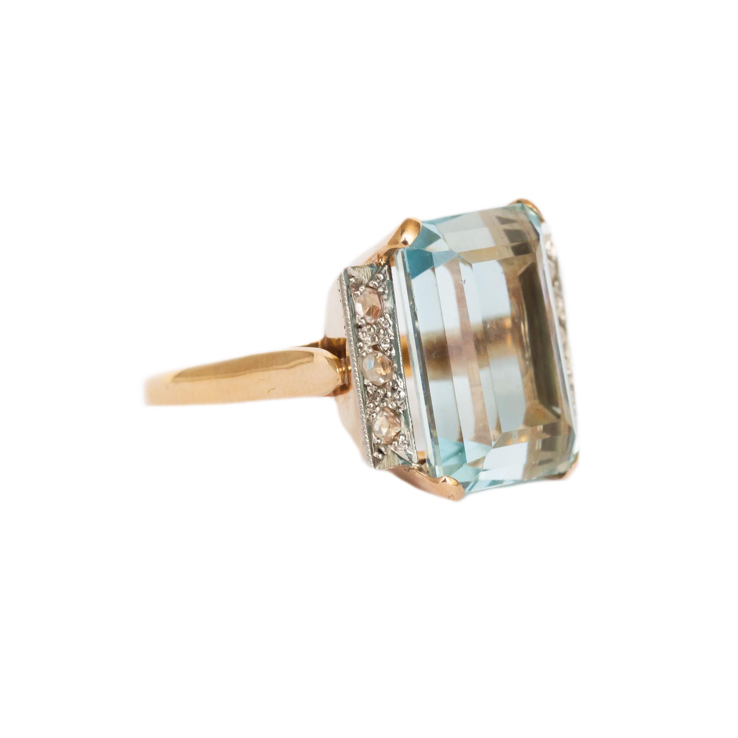 rose gold aquamarine engagement rings