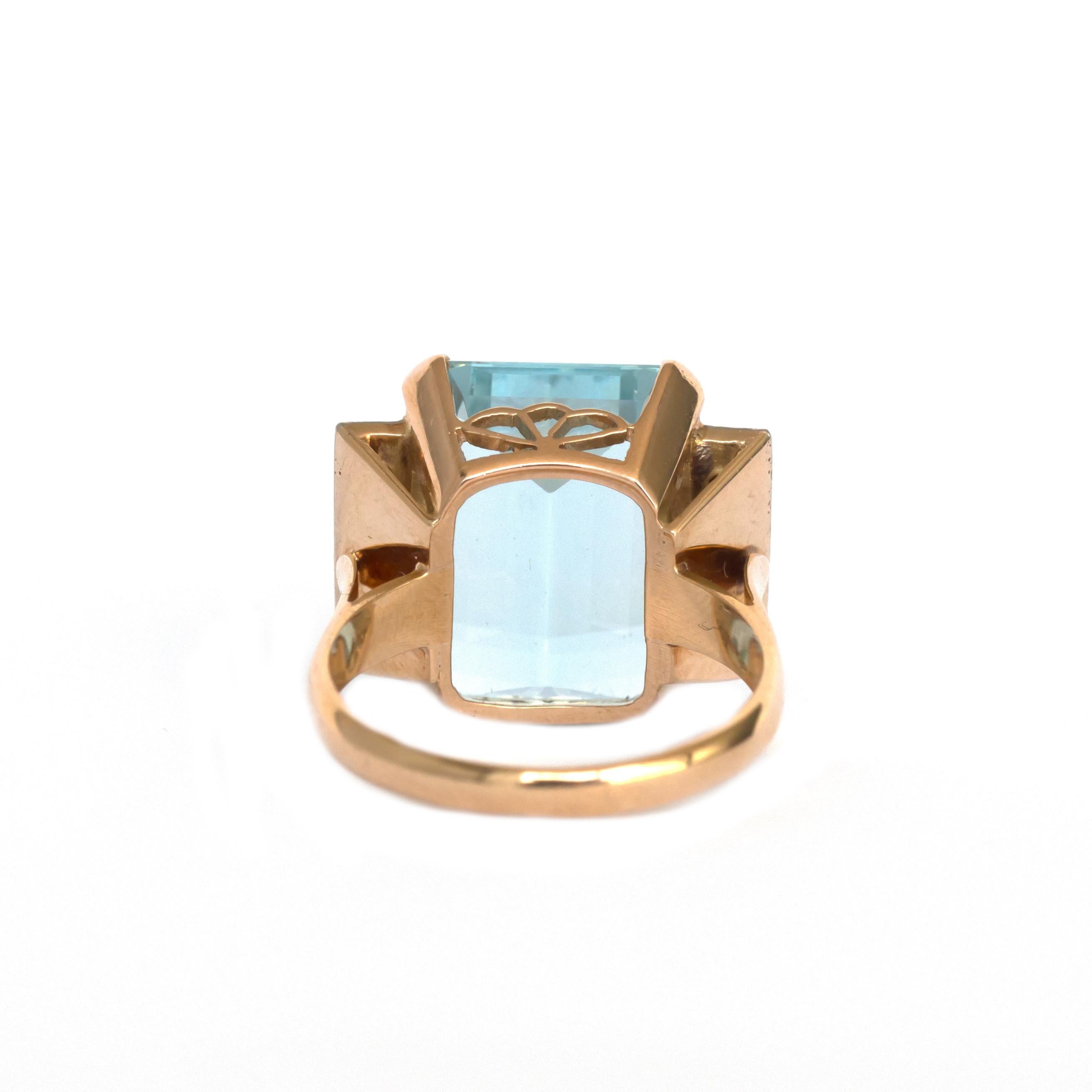 aquamarine engagement rings rose gold