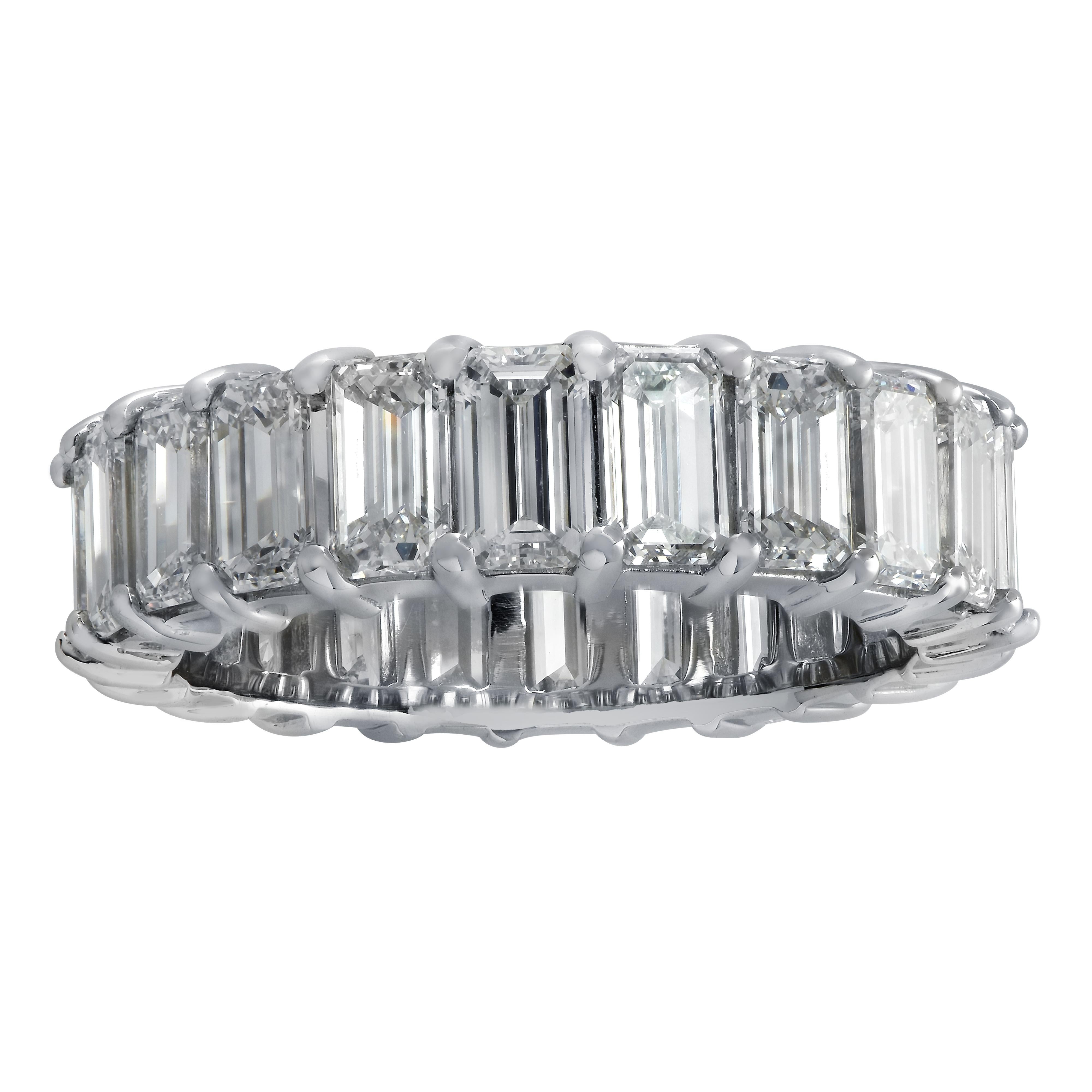 Modern 8.50 Carat Diamond Eternity Band