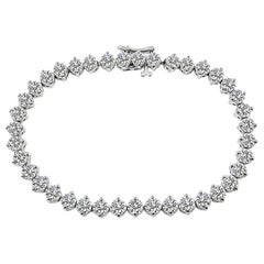 Bracciale tennis con diamanti da 8.50 carati