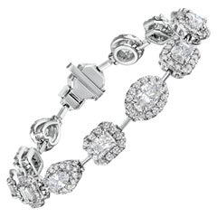 Bracelet de diamants de forme mixte de 8,50 carats