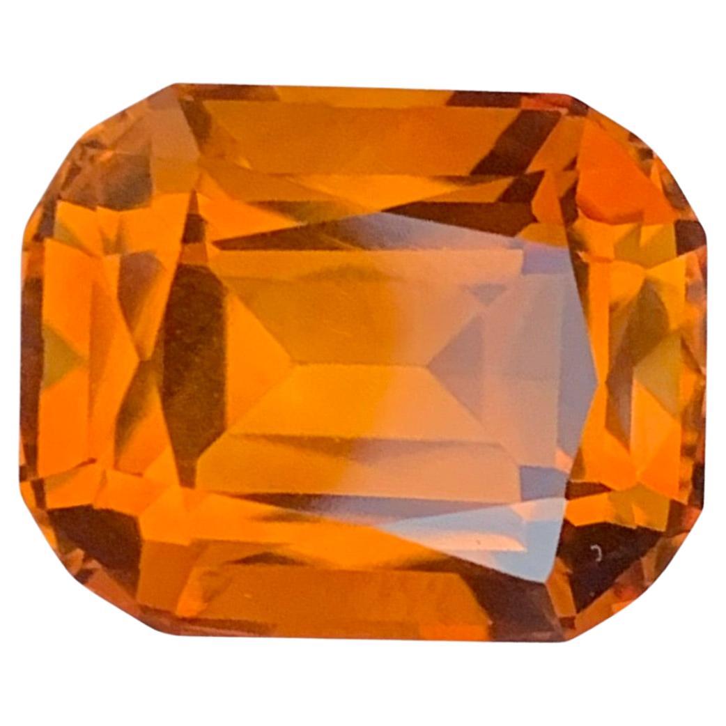 8.50 Carat Natural Loose Maraba Citrine Cushion Cut Gemstone From Brazil For Sale