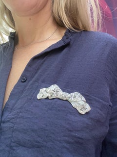 8.50 Carat Total Weight Diamond Bow Brooch, Platinum, Vintage