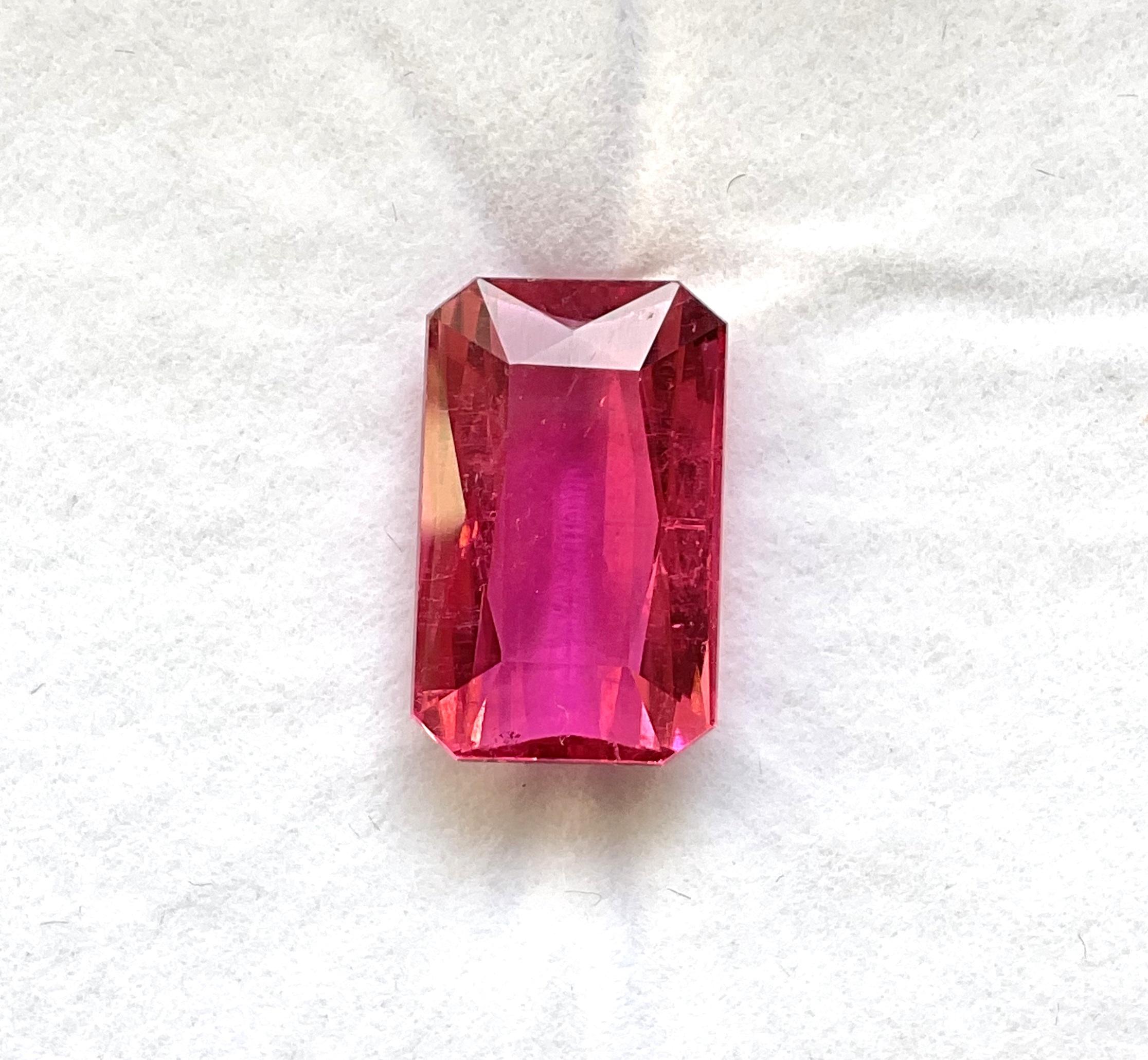 8.50 Carats Rubellite Tourmaline Octa Cut Stone For Fine Jewelry Natural Gem im Zustand „Neu“ im Angebot in Jaipur, RJ
