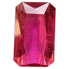 8.50 Carats Rubellite Tourmaline Octa Cut Stone For Fine Jewelry Natural Gem