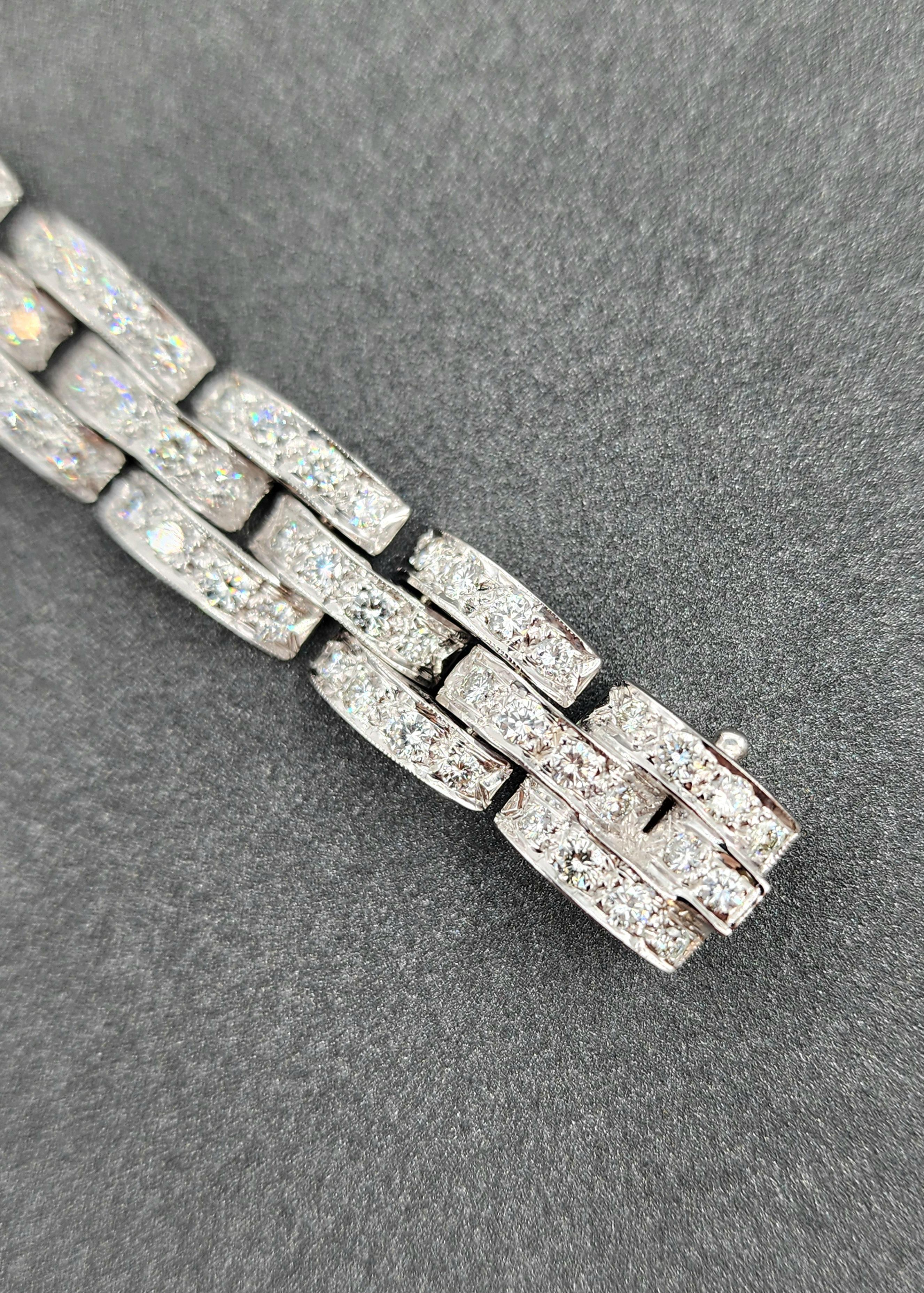 8.50 ct Diamond Bracelet In New Condition In Chicago, IL