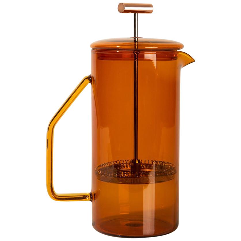 850 mL Glass French Press, Amber For Sale