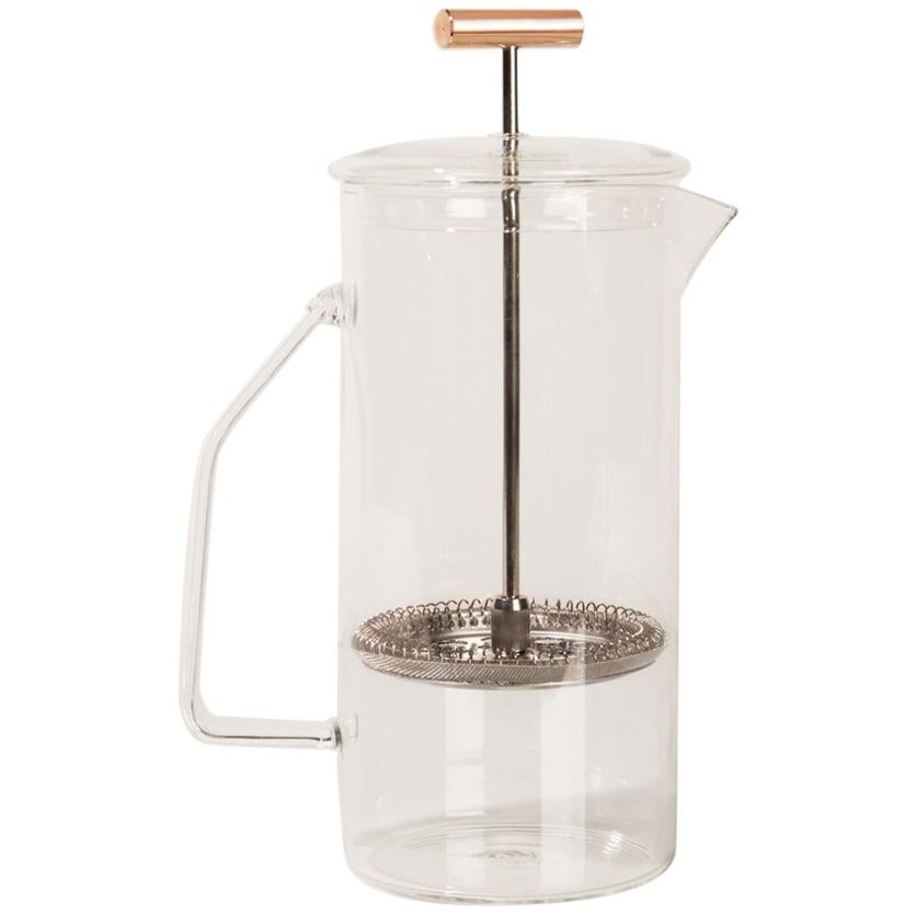 850 mL Glass French Press, Clear For Sale