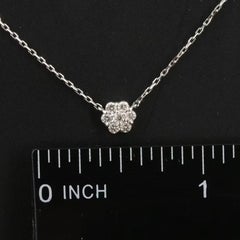 850 Platinum 1.00 CTW Round Diamond Station Necklace