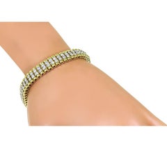 8.50ct Diamond 14k Yellow Gold Bracelet